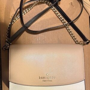 Kate Spade Tan and Cream Crossbody Bag